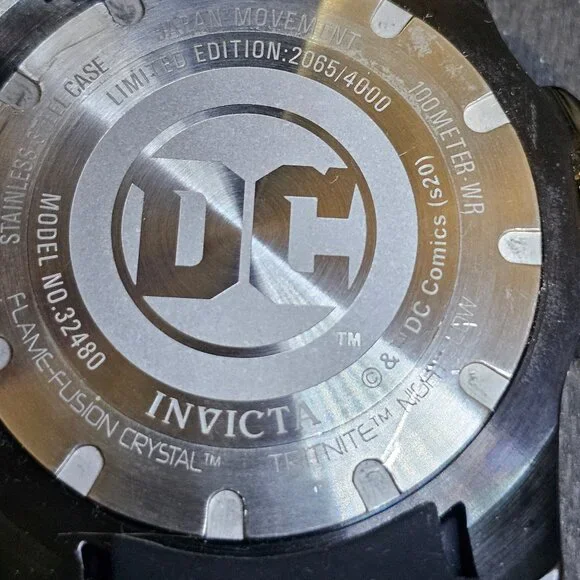 Invicta DC Comics Batman Men's Watch - 50mm, Gold, Black - LE /4000 mint 50mm